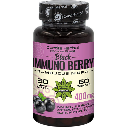 Schwarzer Holunderextrakt - Black Immuno Berry (60 Tabletten)