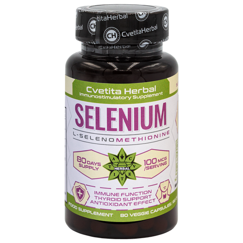 Selen (Se) - Vegetarisch (80 Kapseln x 100 mcg)