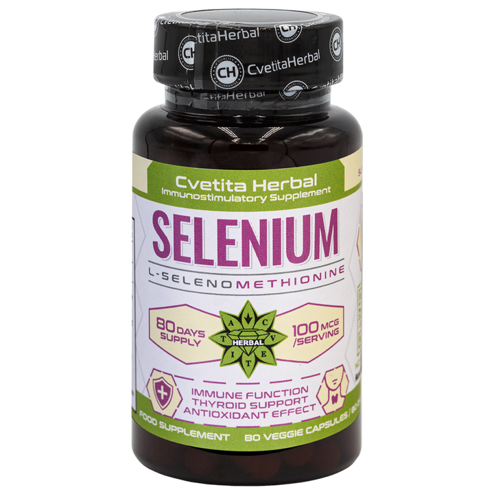 Selen (Se) - Vegetarisch (80 Kapseln x 100 mcg)