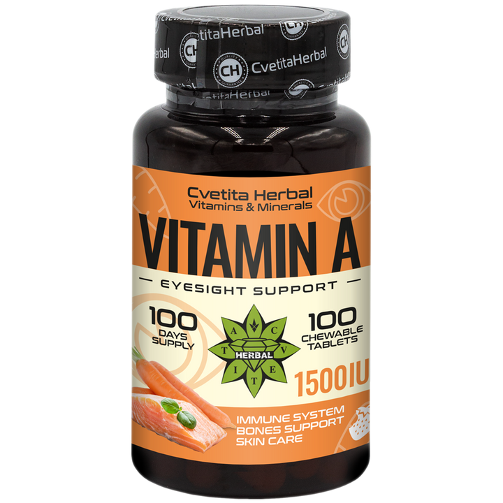Vitamin A - Kautabletten (100 Tabletten 1500 IE)