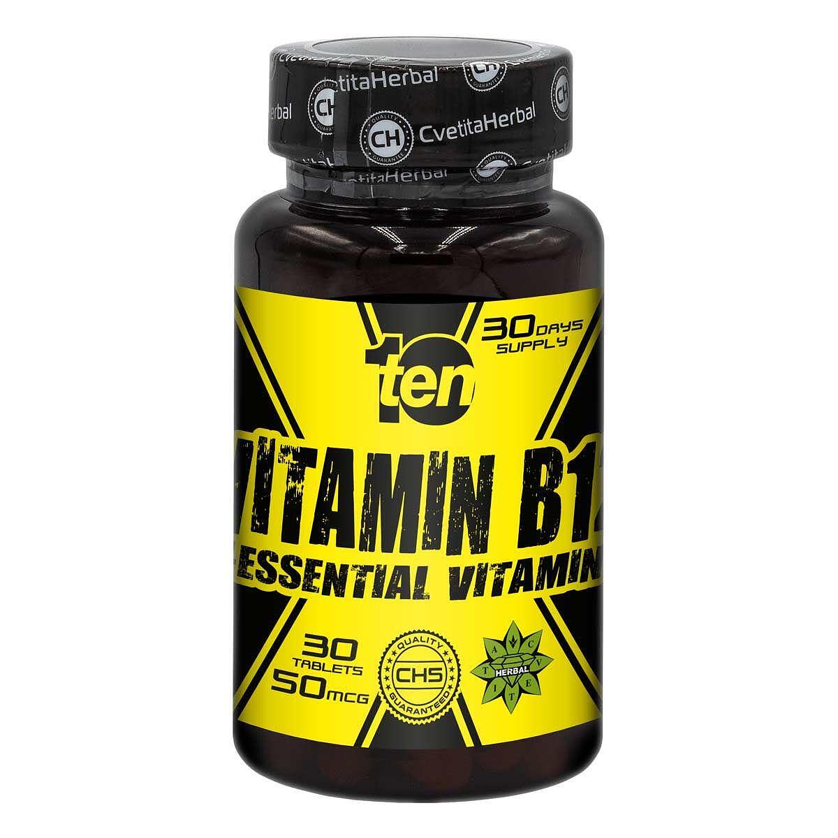 Vitamin B12 - 10/ten (30 Tabletten x 50mcg)
