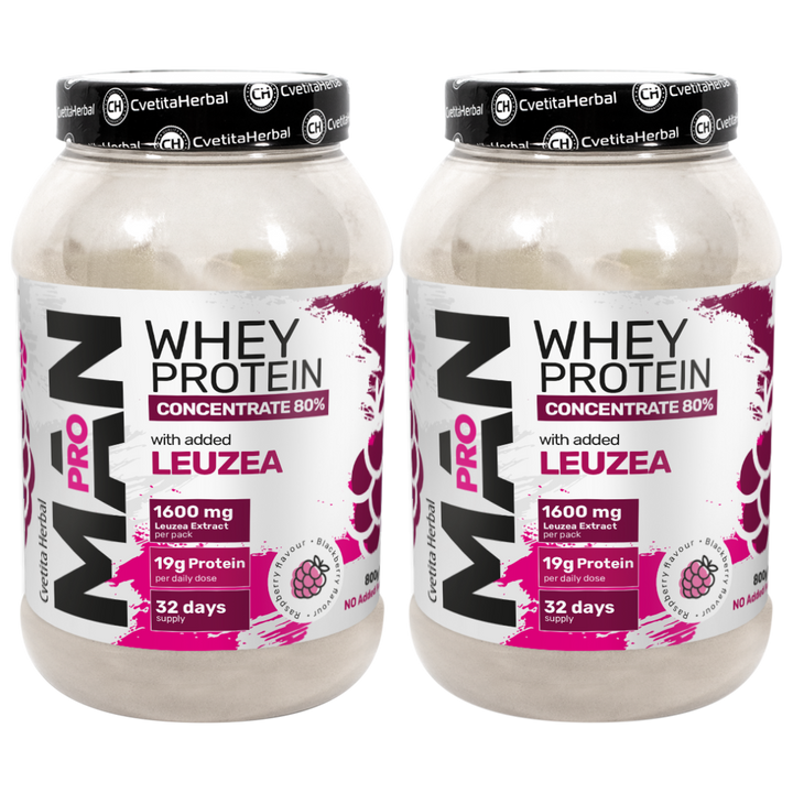 Molkenprotein mit Leuzea und Papaya-Enzymen - MAN PRO WHEY CONCENTRATE (800 gr)