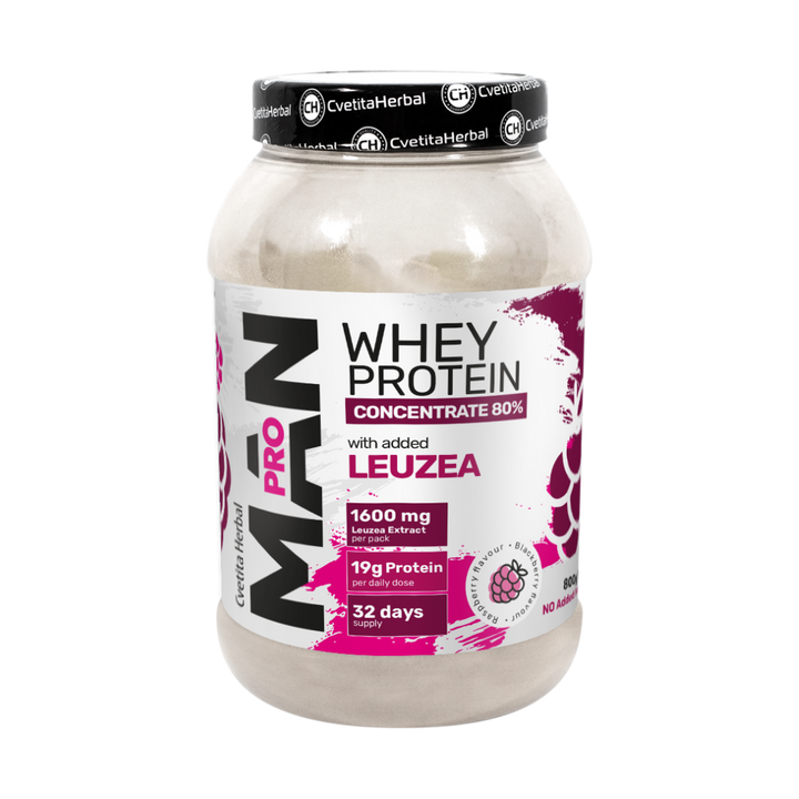 Molkenprotein mit Leuzea und Papaya-Enzymen - MAN PRO WHEY CONCENTRATE (800 gr)