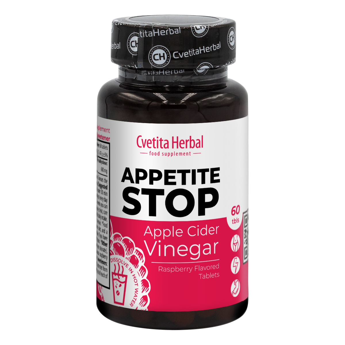 Apfelessig "Himbeere" - Appetite Stop (60 Tabletten)