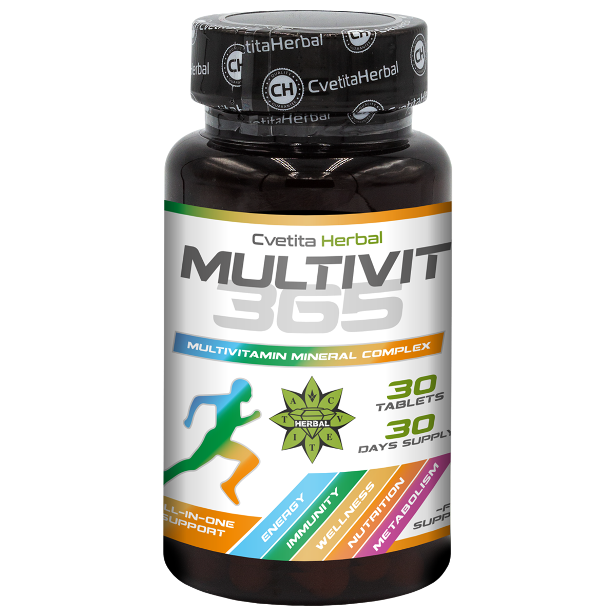 MultiVit 365 - Multivitamin-Mineral-Komplex (30 Tabletten)