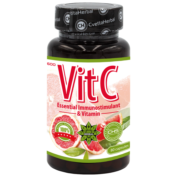 Vitamin C - Vitamin C (30 / 80 Kapseln х 600 mg)