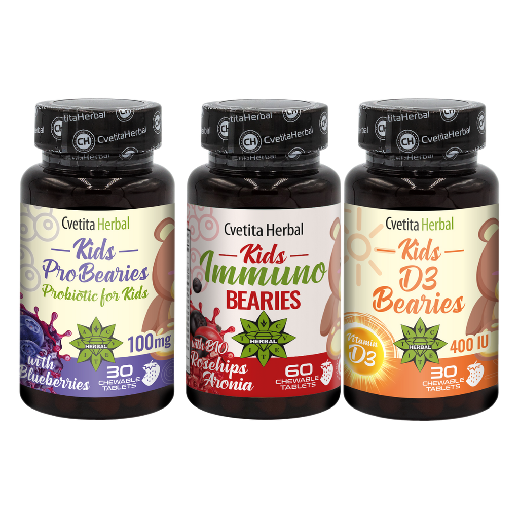PROMO: Kids Imuno Bearies 30 Tabletten + Kids D3 Bearies 30 Tabletten + Geschenk Kids Pro Bearies 30 Tabletten
