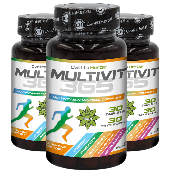 MultiVit 365 - Multivitamin-Mineral-Komplex (30 Tabletten)