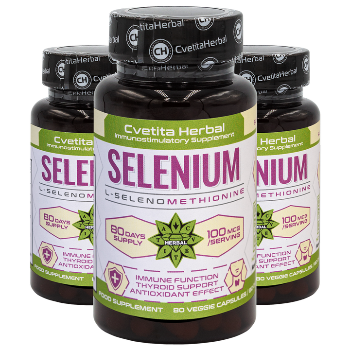 Selen (Se) - Vegetarisch (80 Kapseln x 100 mcg)