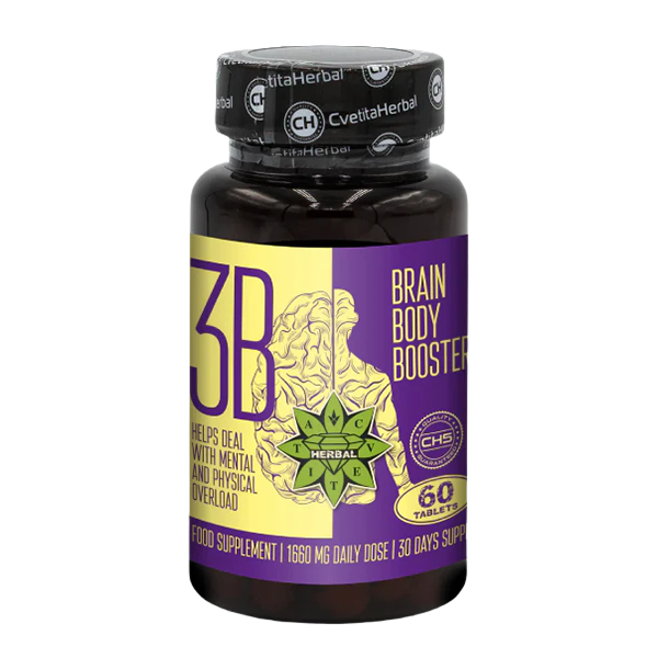 Taurin und Sibirischer Ginseng - Brain Body Booster (60 Tabletten x 1660 mg)
