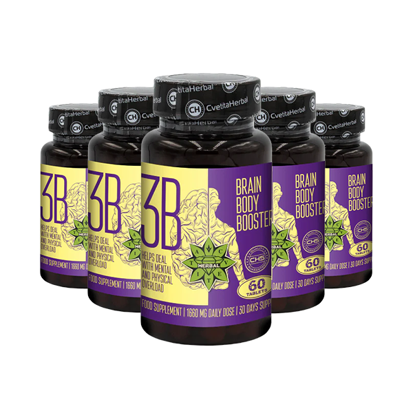 Taurin und Sibirischer Ginseng - Brain Body Booster (60 Tabletten x 1660 mg)