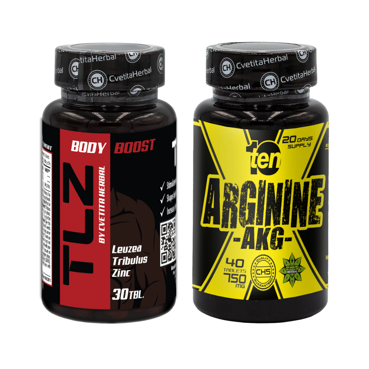 COMBO PAKET: TLZ (Tribulus, Leuzea, Zink) + TEN Arginine 40 Tabletten