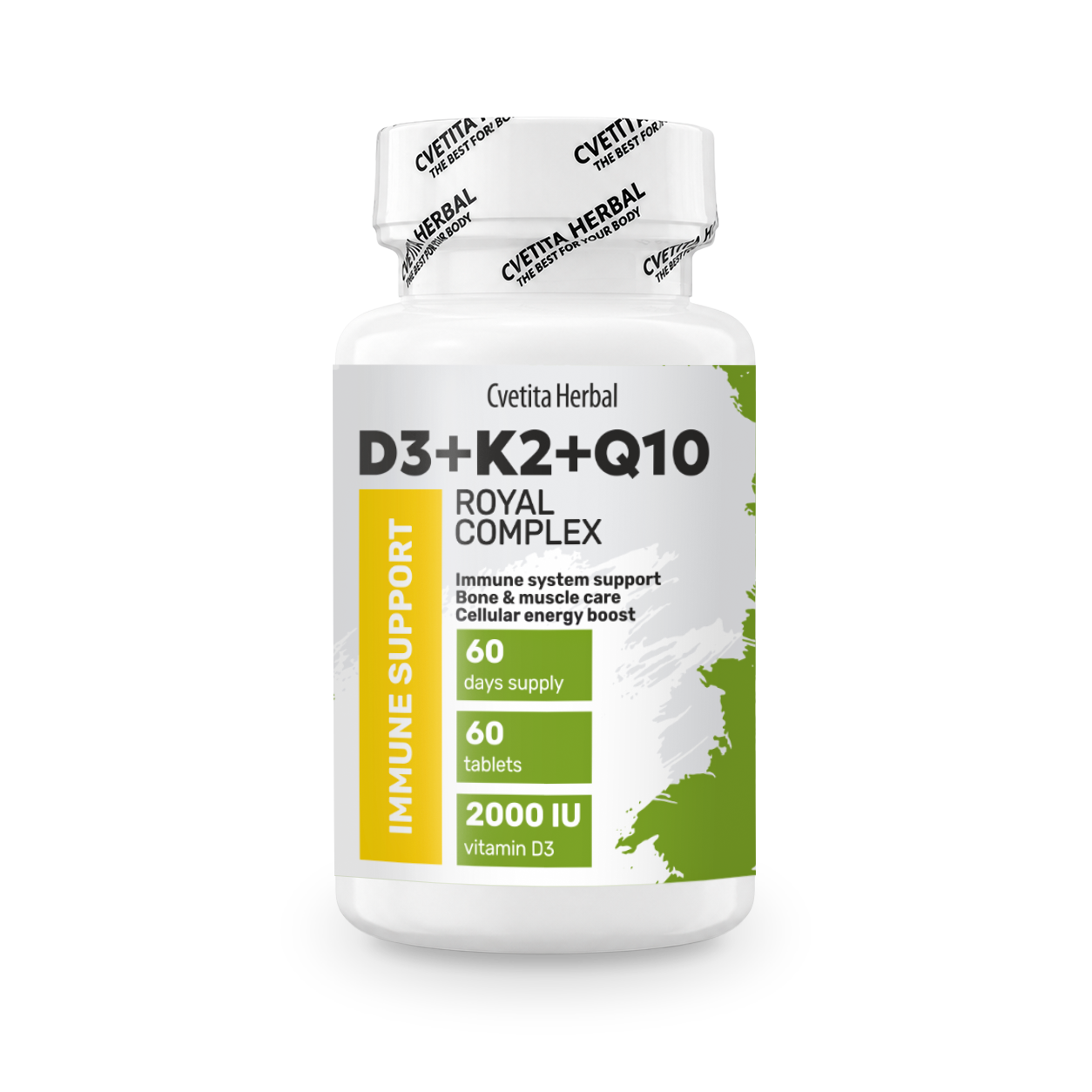 Vitamin D3 + K2 + Q10 (60 Tabletten)