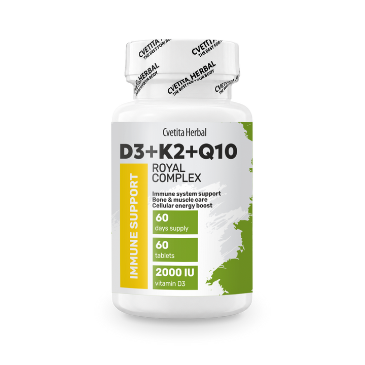 Vitamin D3 + K2 + Q10 (60 Tabletten)
