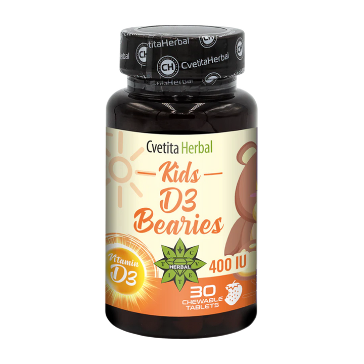 Vitamin D3 für Kinder - Kids D3 Bearies (30 Tabletten x 600 IE)