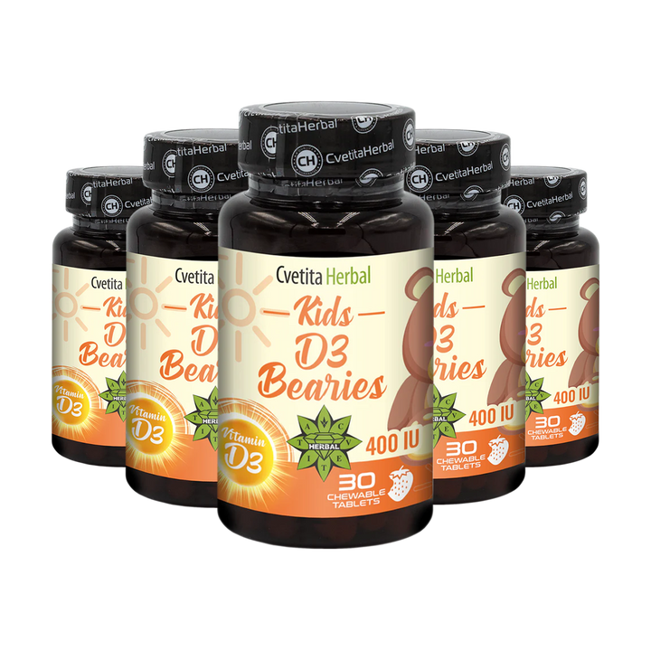 Vitamin D3 für Kinder - Kids D3 Bearies (30 Tabletten x 600 IE)