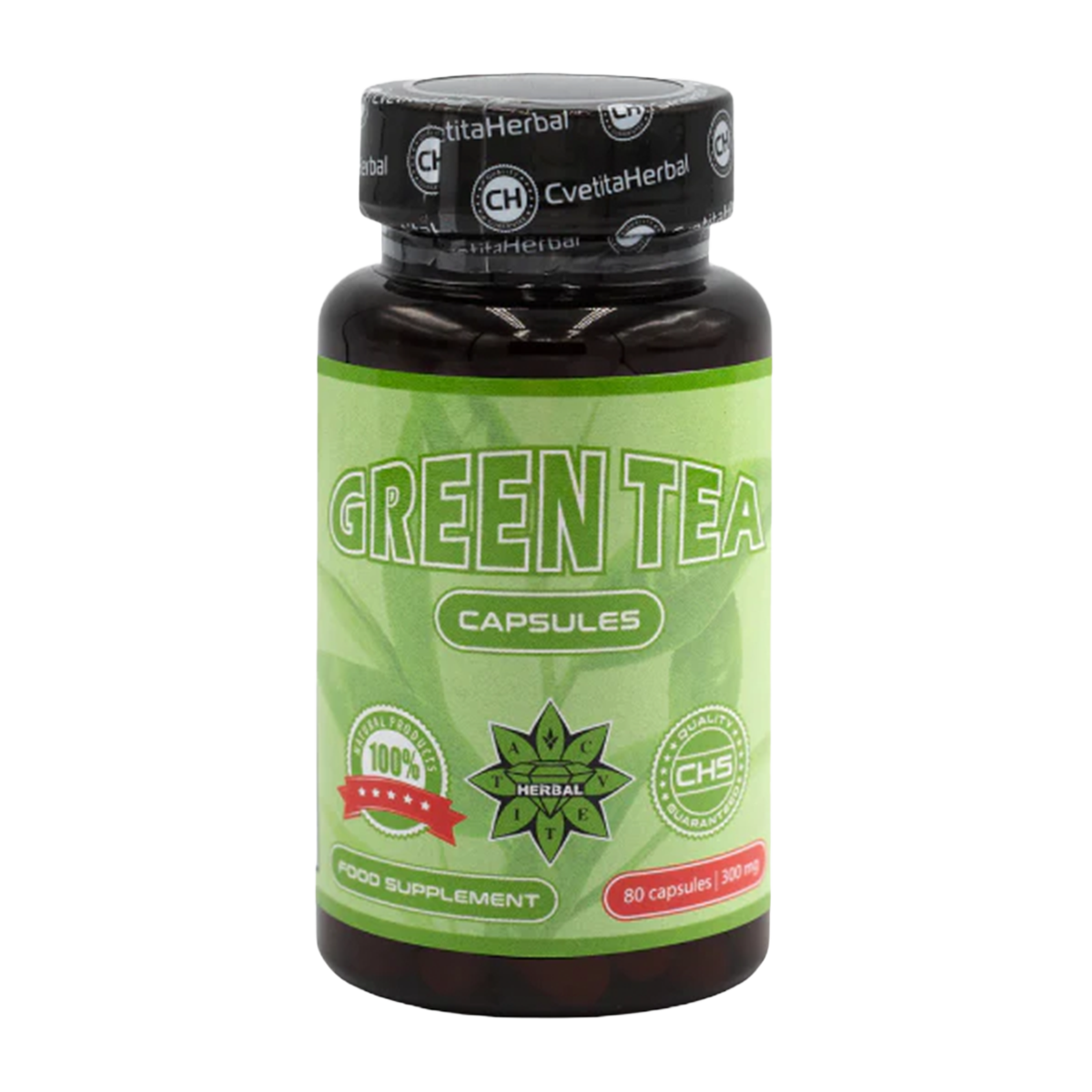 Grüntee-Extrakt - Grüner Tee (80 Kapseln x 300 mg)