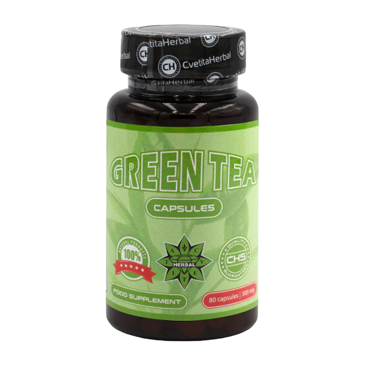 Grüntee-Extrakt - Grüner Tee (80 Kapseln x 300 mg)