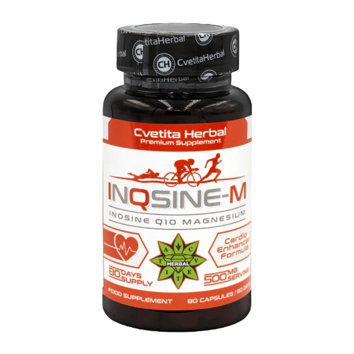 Inosin, Coenzym Q10, Magnesium - Vegetarisch (80 Kapseln x 500 mg)