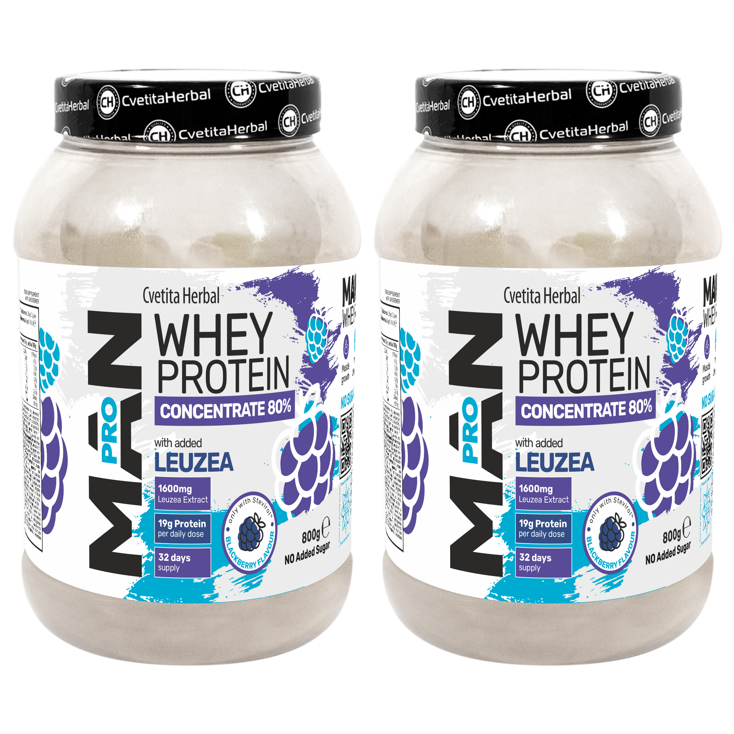 Molkenprotein mit Leuzea und Papaya-Enzymen - MAN PRO WHEY CONCENTRATE (800 gr)