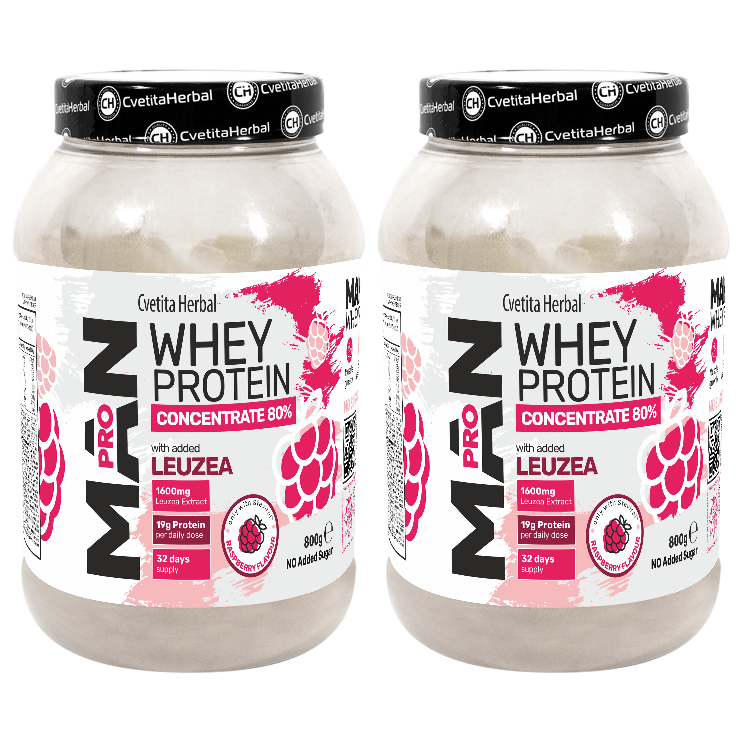 Molkenprotein mit Leuzea und Papaya-Enzymen - MAN PRO WHEY CONCENTRATE (800 gr)
