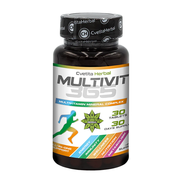 MultiVit 365 - Multivitamin-Mineral-Komplex (30 Tabletten)