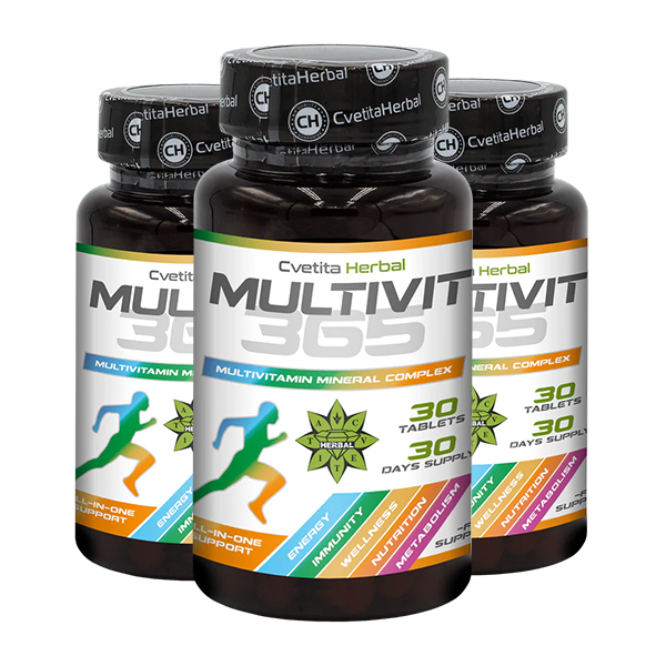 MultiVit 365 - Multivitamin-Mineral-Komplex (30 Tabletten)