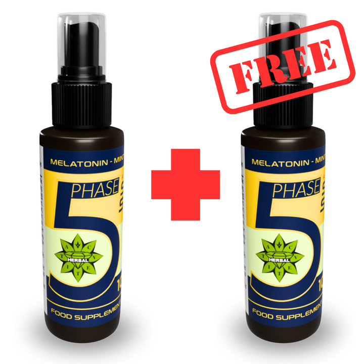 Melatonin Schlaf Spray - Phase 5 Super Sleep (30 ml) - GESCHENK 1+1