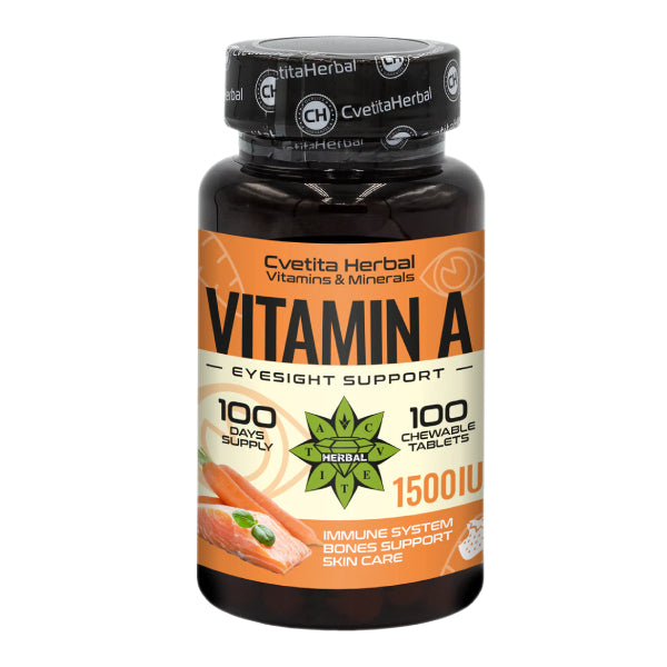 Vitamin A - Kautabletten (100 Tabletten 1500 IE)