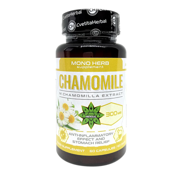 Kamille-Extrakt – Chamomile (60 Kapseln x 300 mg)