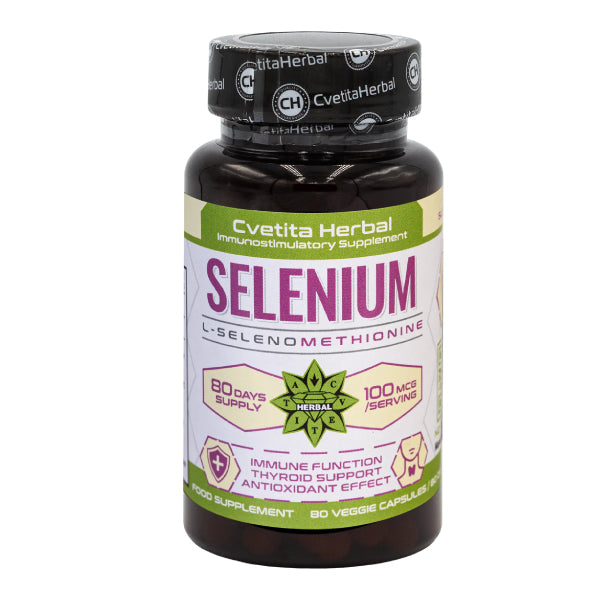 Selen (Se) - Vegetarisch (80 Kapseln x 100 mcg)