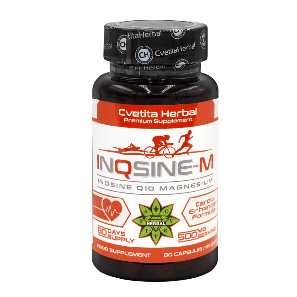 Inosin, Coenzym Q10, Magnesium - Vegetarisch (80 Kapseln x 500 mg)