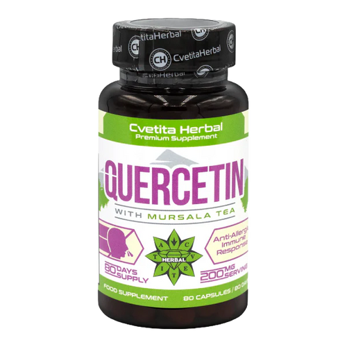 Quercetin und Mursal Tea (80 Kapseln x 200 mg)