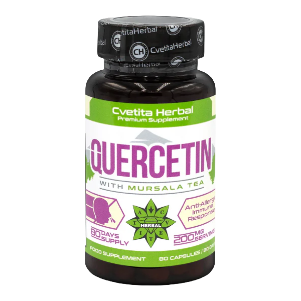 Quercetin und Mursal Tea (80 Kapseln x 200 mg)