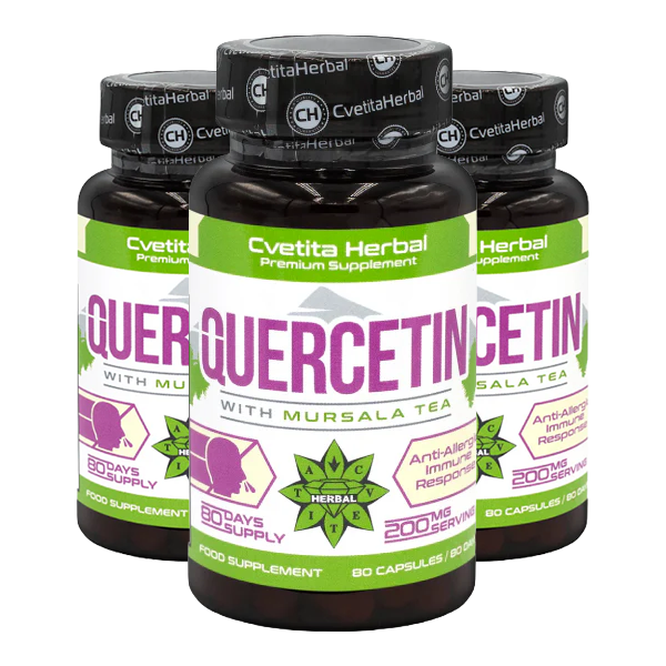 Quercetin und Mursal Tea (80 Kapseln x 200 mg)