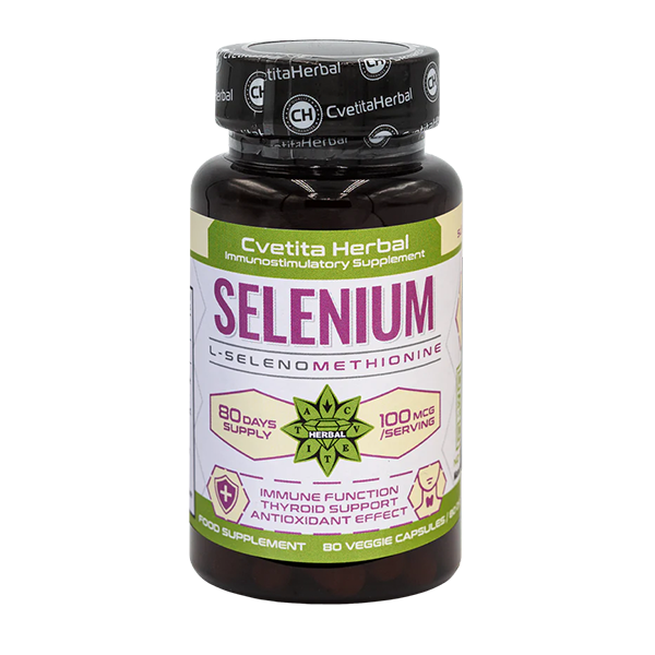 Selen (Se) - Vegetarisch (80 Kapseln x 100 mcg)
