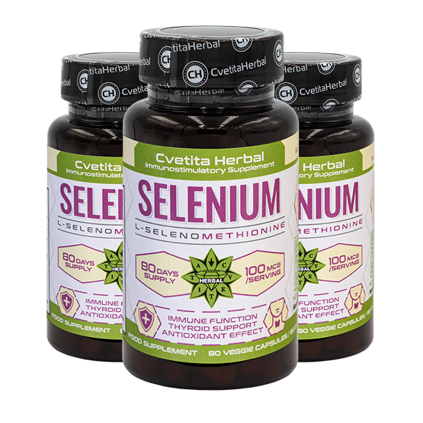 Selen (Se) - Vegetarisch (80 Kapseln x 100 mcg)
