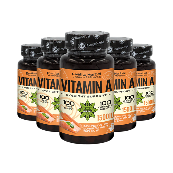 Vitamin A - Kautabletten (100 Tabletten 1500 IE)