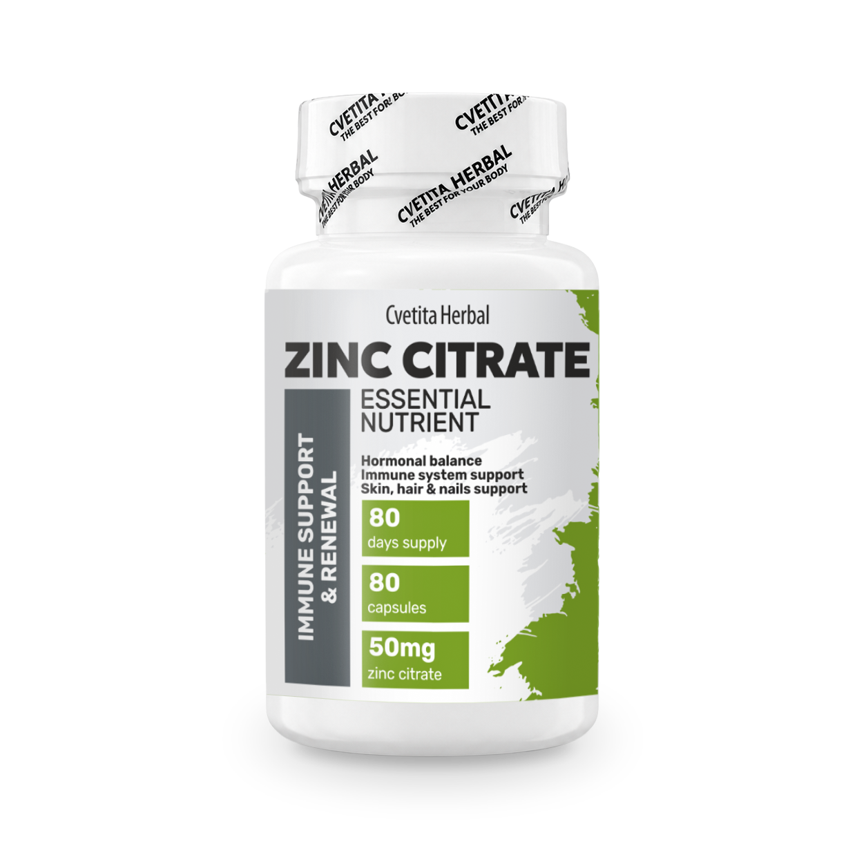 Zinkcitrat - Zink (80 Kapseln x 50 mg)