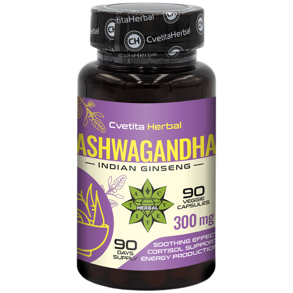 Ashwagandha-Extrakt - Pflanzlich (90 Kapseln x 300 mg)
