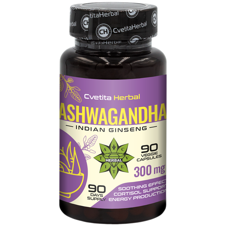 Ashwagandha-Extrakt - Pflanzlich (90 Kapseln x 300 mg)