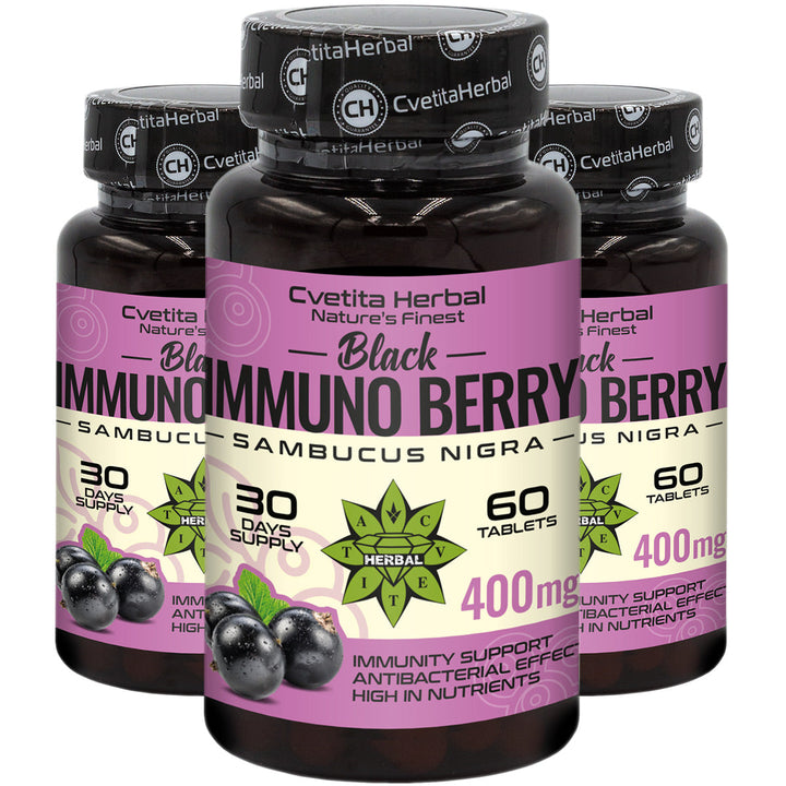 Schwarzer Holunderextrakt - Black Immuno Berry (60 Tabletten)