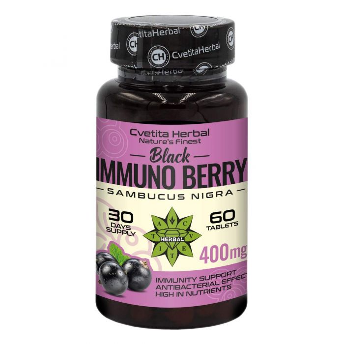 Schwarzer Holunderextrakt - Black Immuno Berry (60 Tabletten)