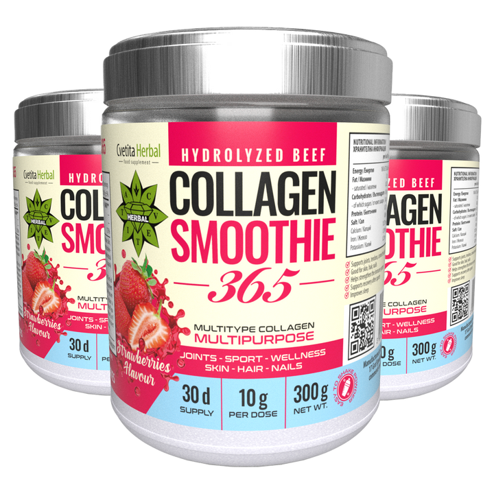 Collagen Smoothie „Erdbeere" – Collagen Smoothie 365 (300 g)