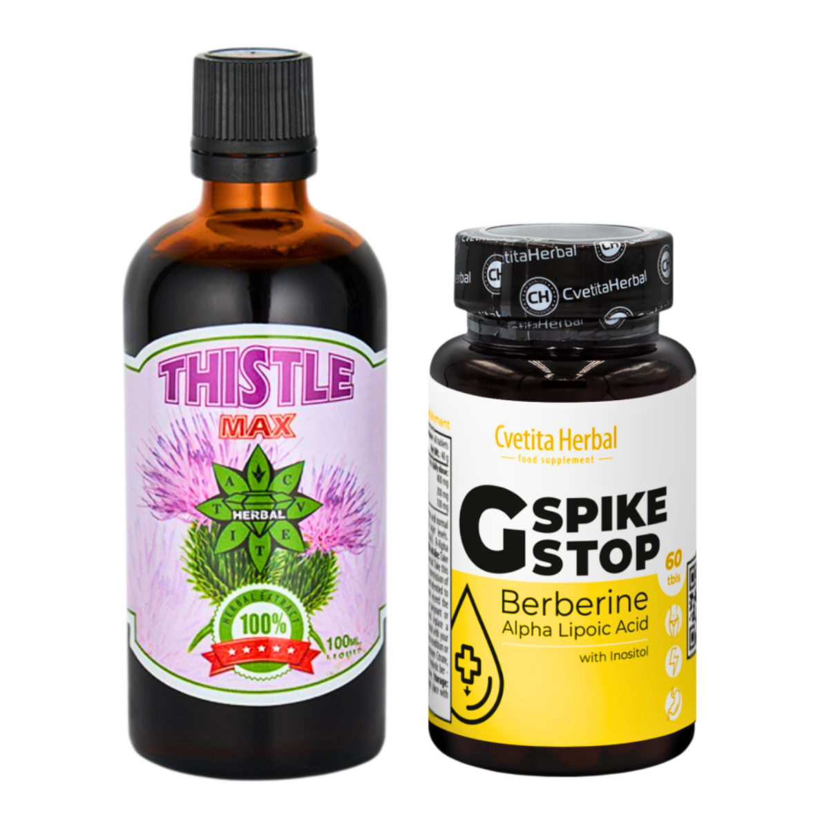 LEBERGESUNDHEIT: G SPIKE STOP 60 Tabl. + THISTLE MAX 100ml.