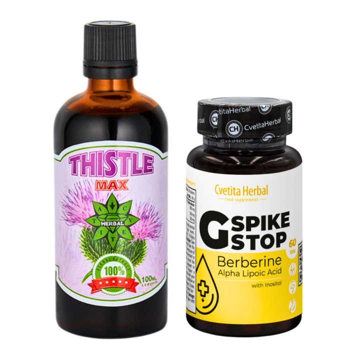 LEBERGESUNDHEIT: G SPIKE STOP 60 Tabl. + THISTLE MAX 100ml.