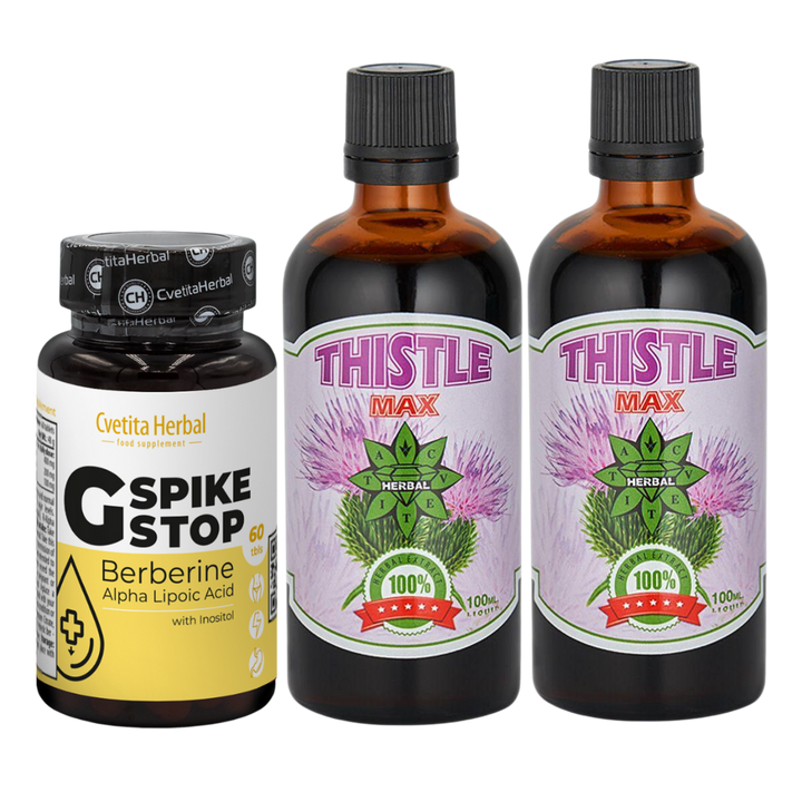 LEBERGESUNDHEIT: G SPIKE STOP 60 Tabl. + THISTLE MAX 100ml.