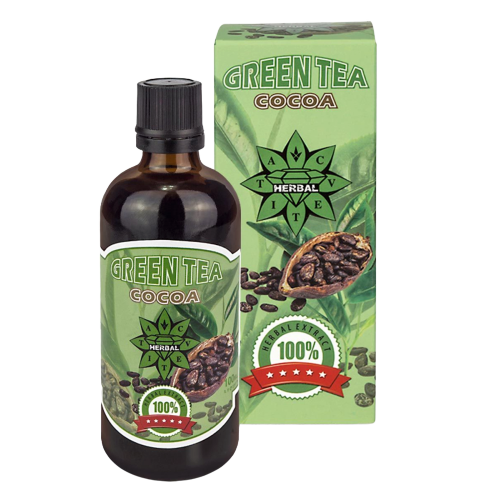 Grüner Tee und Kakao - Flüssigextrakt (100 ml)