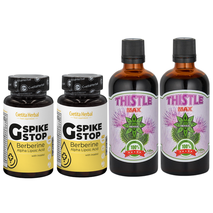 LEBERGESUNDHEIT: G SPIKE STOP 60 Tabl. + THISTLE MAX 100ml.