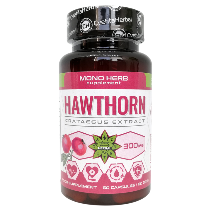 Weißdorn-Extrakt - Hawthorn (60 Kapseln x 300 mg)